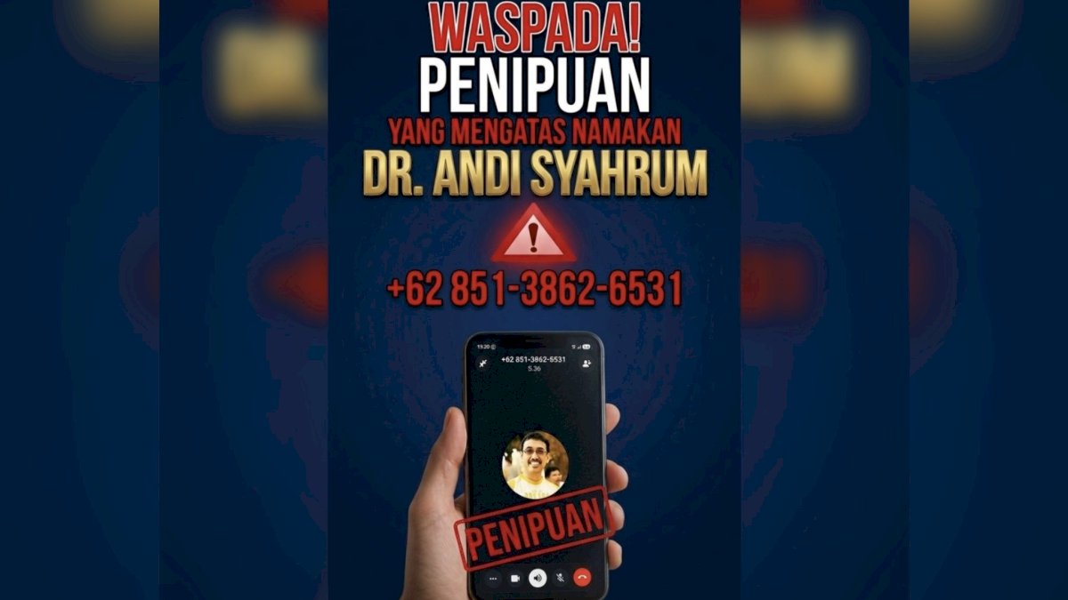 Waspada! Nama Plt Dirut PDAM Andi Syahrum Dipakai untuk Aksi Penipuan