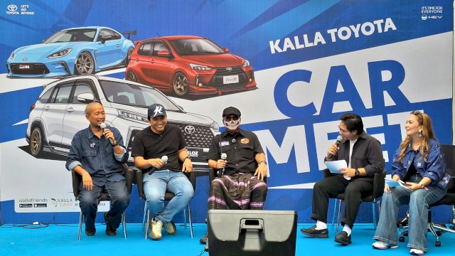 Car Meet Kalla Toyota di Toyota Urip Sumoharjo. Foto: Sri Wahyu Diastuti / Sulselsatu.com.