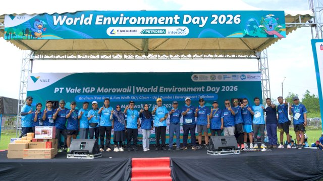 PT Vale gelar EnviRun 2026 yang mengajak masyarakat peduli lingkungan. Foto: Istimewa.