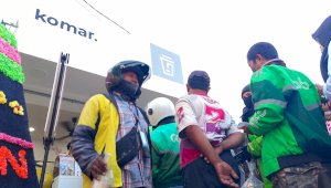 Pembukaan Kopi Komar Pettarani Disambut Antusias Ojol Makassar