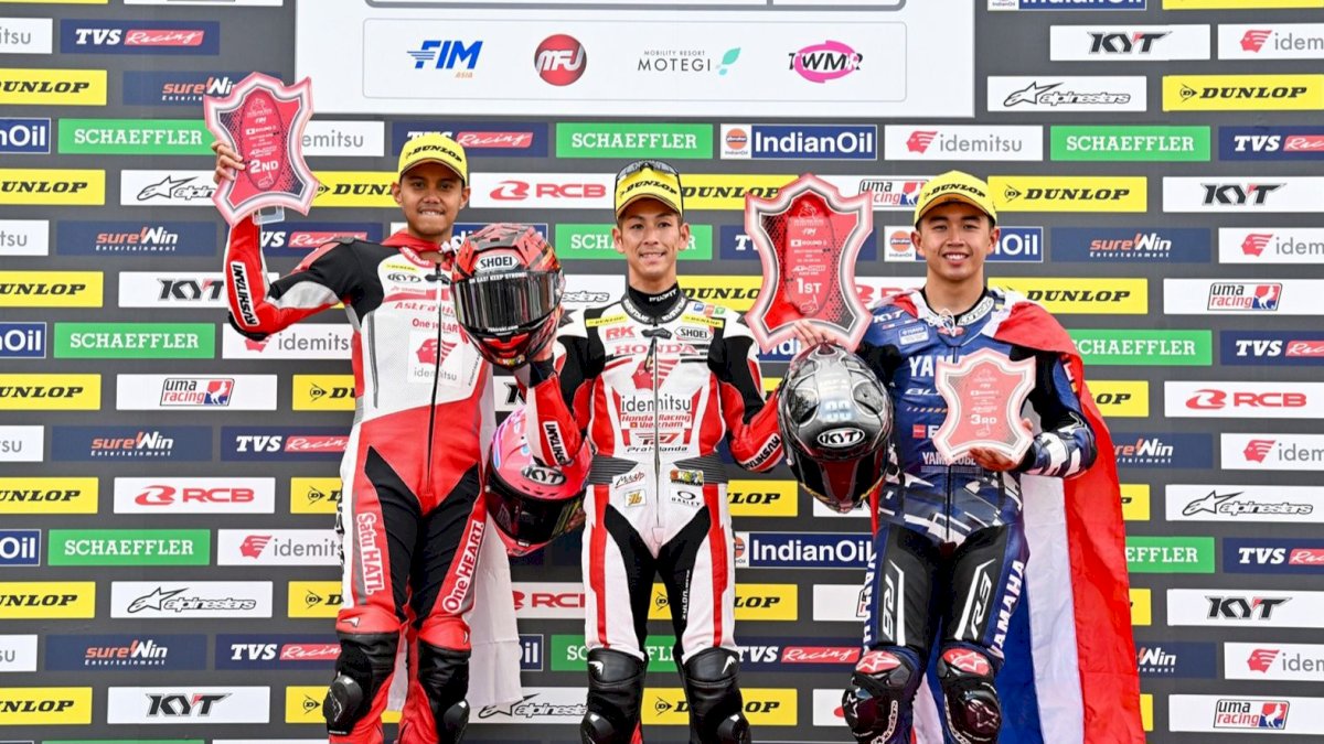 AHRT Borong Tiga Podium ARRC Motegi 2026, Irfan Ardiansyah Tampil Gemilang