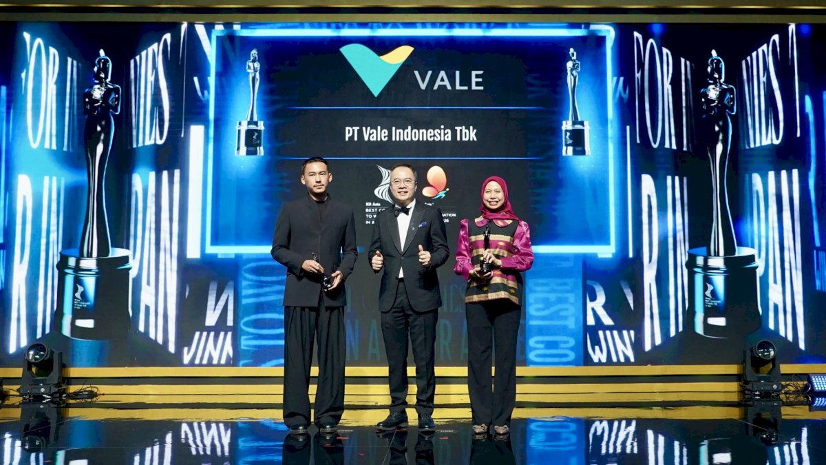 PT Vale Raih Dua Penghargaan HR Asia 2026, Perkuat Komitmen Bangun Tempat Kerja Berpusat pada Manusia