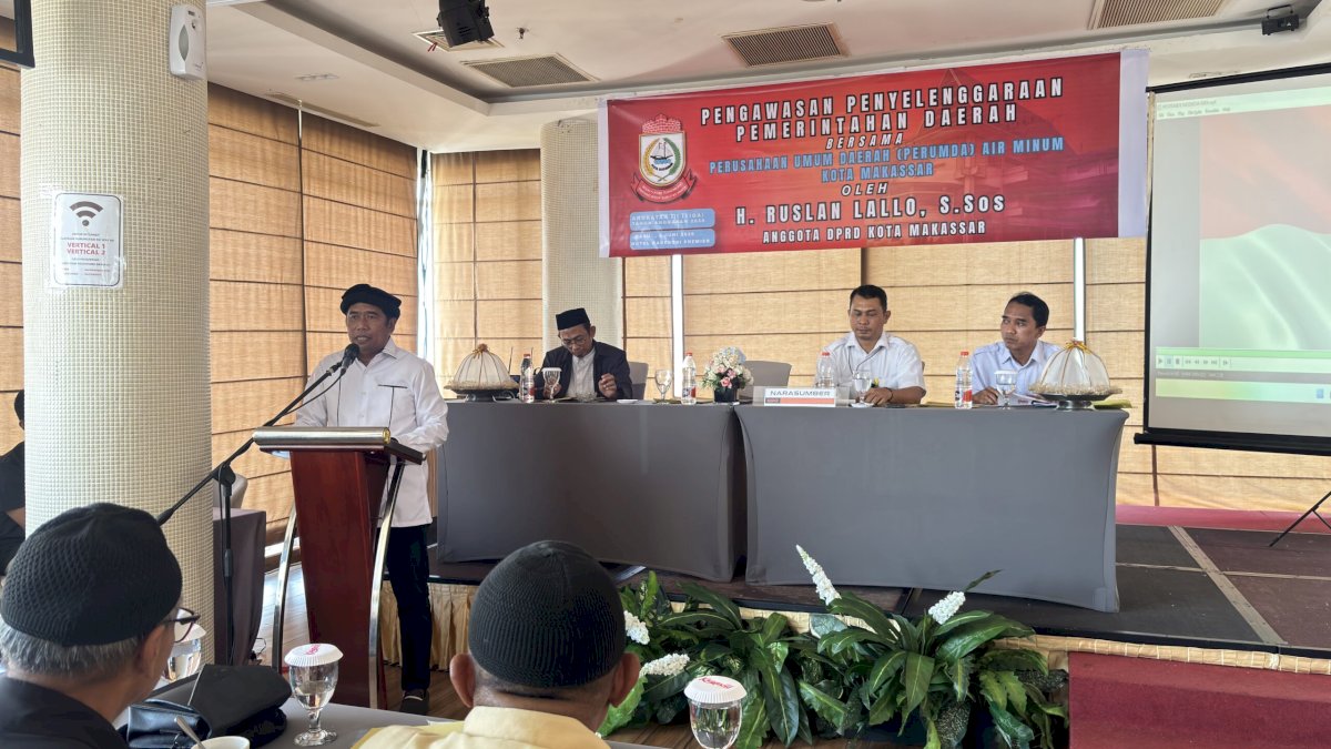 Anggota DPRD Makassar Ruslan Lallo Gelar Pengawasan Pemerintahan Daerah Bersama Perumda Air Minum Makassar
