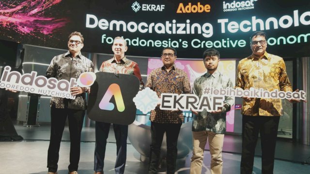 Kemenekraf bersama Indosat dan Adobe buka peluang untuk kreator. Foto: Istimewa.