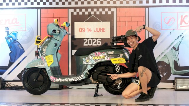 Salah seorang peserta Yamaha Classy Modifest 2026 di Makassar. Foto: Istimewa.