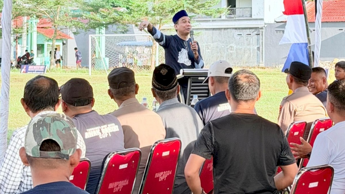 Rudianto Lallo Buka Turnamen Anak Rakyat Cup 1 Gowa, 24 Tim Berebut Hadiah Total Rp50 Juta