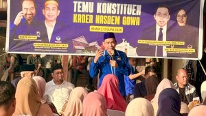 Ketua Teritori Pemenangan Pemilu Sulsel DPP Partai NasDem Rudianto Lallo Konsolidasi Kader NasDem di Gowa