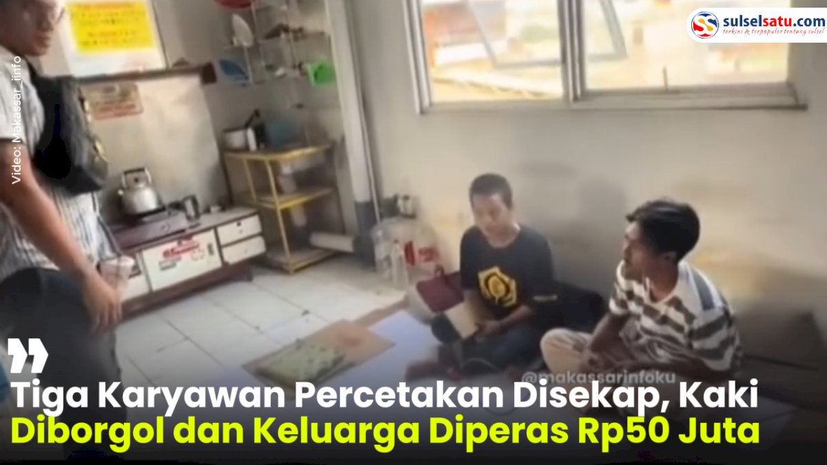 VIDEO: Tiga Karyawan Percetakan Disekap, Kaki Diborgol dan Keluarga Diperas Rp50 Juta