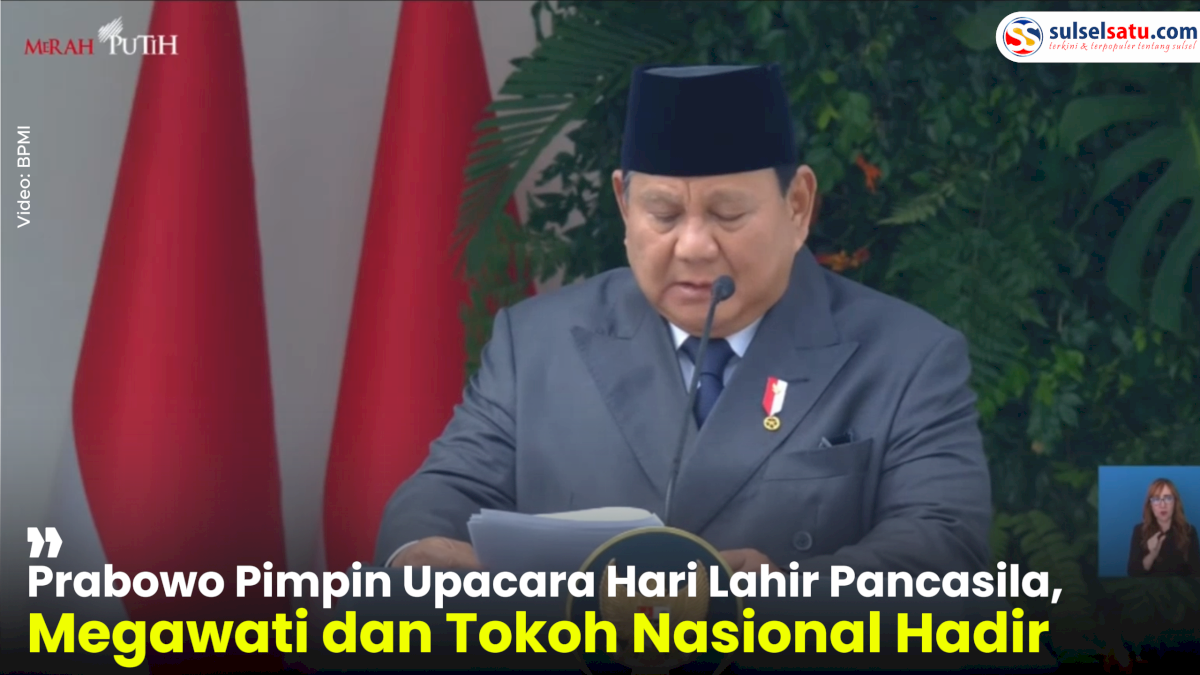 VIDEO: Prabowo Pimpin Upacara Hari Lahir Pancasila, Megawati dan Tokoh Nasional Hadir