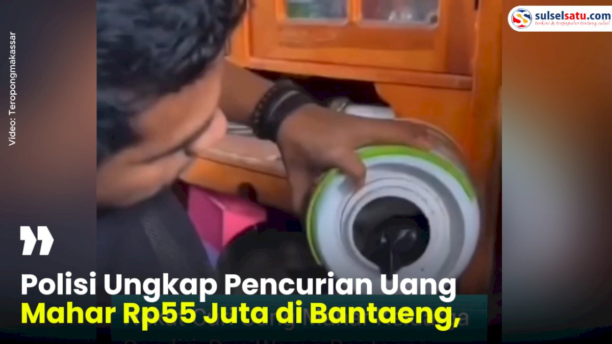 VIDEO: Polisi Ungkap Pencurian Uang Mahar Rp55 Juta di Bantaeng, Pelaku Ternyata Kerabat Korban