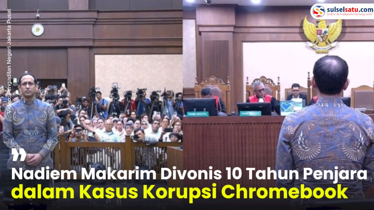 VIDEO: Nadiem Makarim Divonis 10 Tahun Penjara dalam Kasus Korupsi Chromebook