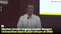 VIDEO: Mentan Amran Ungkap Impian Bangun Universitas Saat Kuliah Umum di UNM