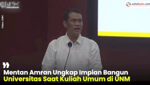 VIDEO: Mentan Amran Ungkap Impian Bangun Universitas Saat Kuliah Umum di UNM