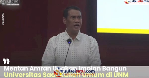 VIDEO: Mentan Amran Ungkap Impian Bangun Universitas Saat Ku…