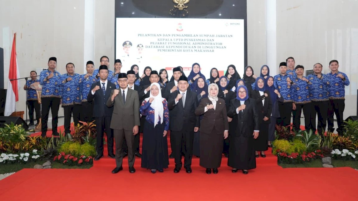 Pemkot Makassar Kukuhkan 47 Kepala Puskesmas Definitif, Perkuat Layanan Kesehatan Masyarakat