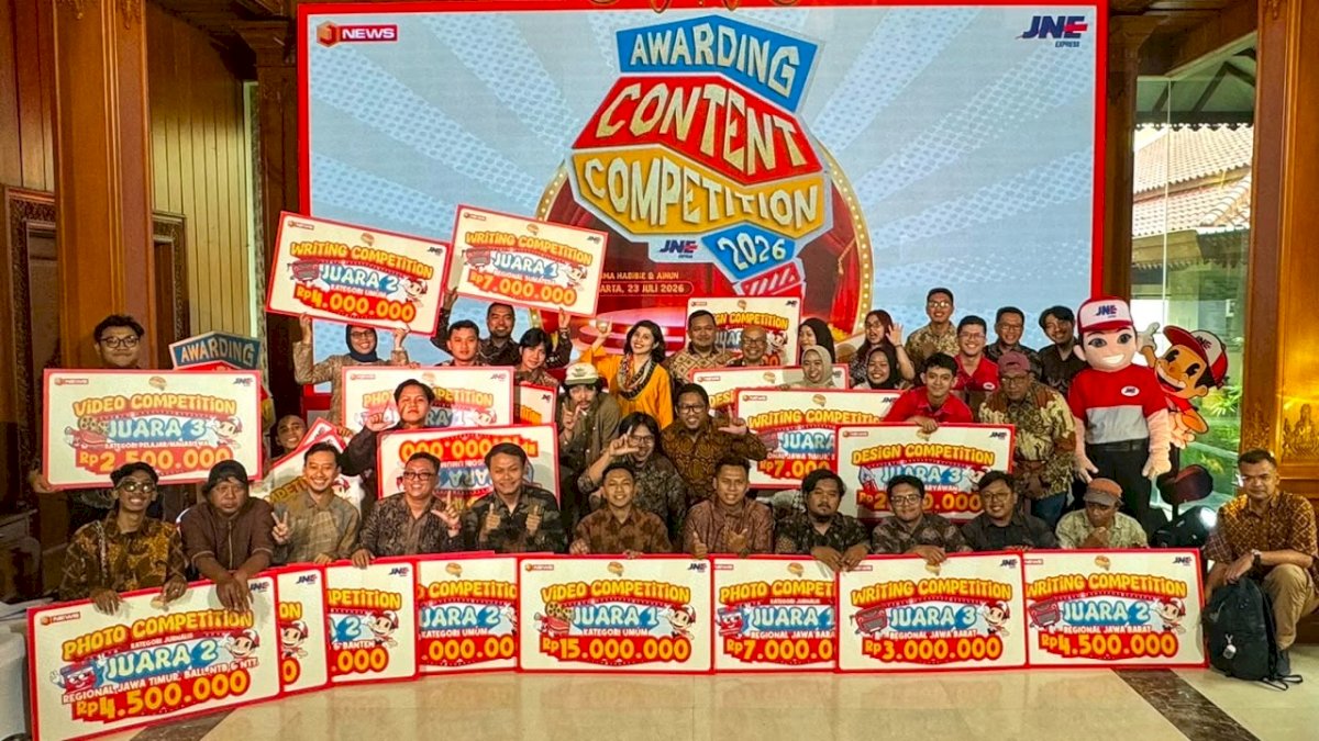 JNE Gelar Puncak Penghargaan JNE Content Competition 2026, 5.273 Karya Ramaikan Panggung Kreativitas Anak Bangsa