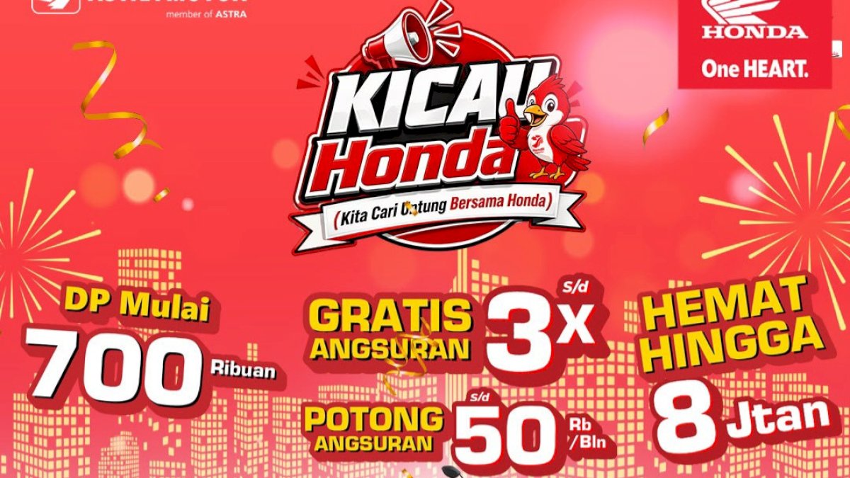 Promo Kicau Honda Juli 2026, Asmo Sulsel Tawarkan DP Rp700 Ribu dan Gratis Angsuran