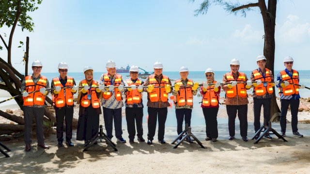 TelkomGroup resmikan pendaratan kabel laut NCC. Foto: Istimewa.
