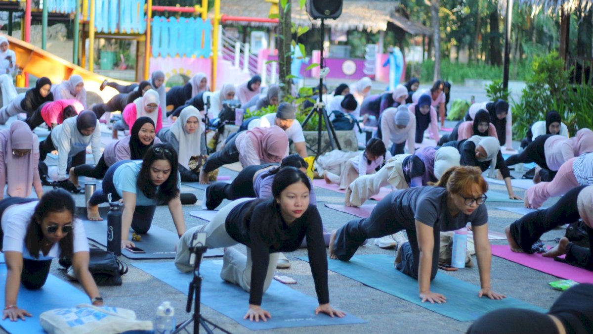 BWP Nature Yoga Kembali Digelar, 152 Peserta Ramaikan Bugis Waterpark Adventure