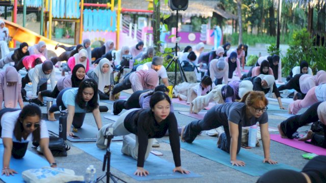 BWP Nature Yoga kembali digelar dan diramaikan 152 peserta. Foto: Istimewa.