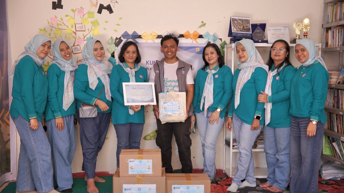 PIKK PLN UIP Sulawesi Donasikan 192 Buku untuk TBM Rakit Gowa Spesial Hari Anak Nasional