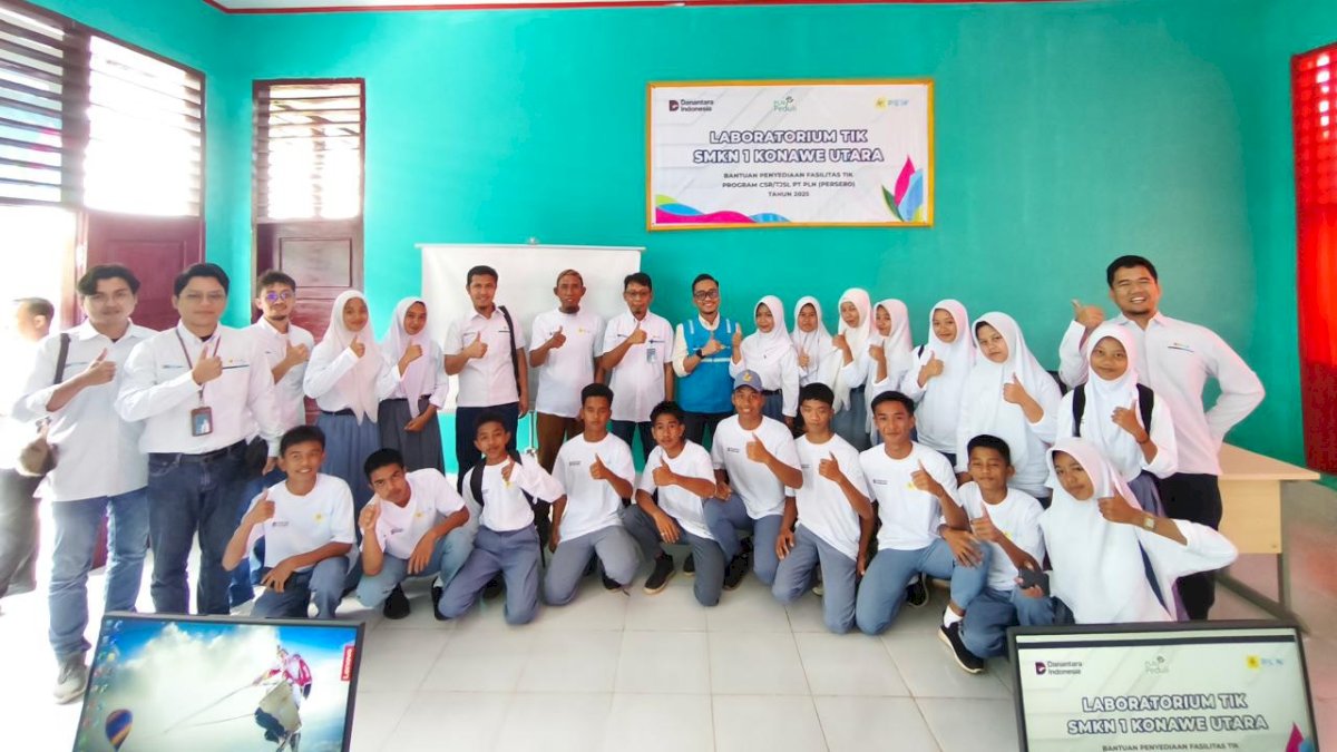Laboratorium TIK PLN UIP Sulawesi Tingkatkan Akses Pendidikan Siswa SMKN 1 Konawe Utara