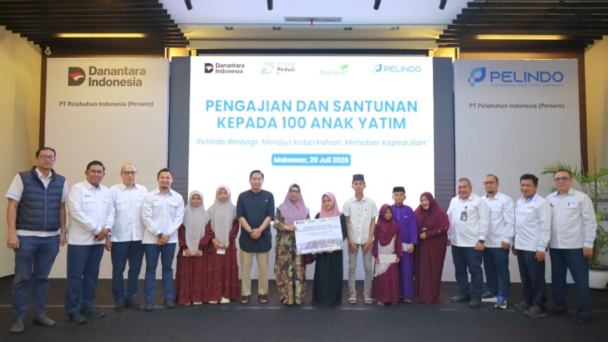 Pelindo Regional 4 Tebar Kepedulian, Santuni 100 Anak Yatim dari Tiga Panti Asuhan