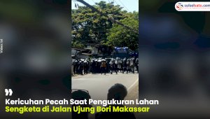 VIDEO: Kericuhan Pecah Saat Pengukuran Lahan Sengketa di Jalan Ujung Bori Makassar