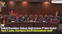 VIDEO: Saksi Presiden Sebut Gaji Dosen PTMA Mulai Rp2,7 Juta, Kampus Kecil Sesuaikan UMP