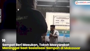 VIDEO: Sempat Beri Masukan, Tokoh Masyarakat Meninggal Saat Sosialisasi Sampah di Makassar
