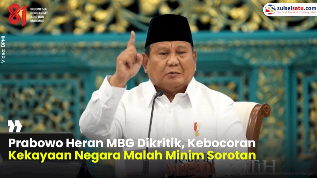 VIDEO: Prabowo Heran MBG Dikritik, Kebocoran Kekayaan Negara Malah Minim Sorotan