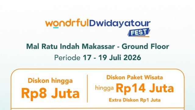 BNI Wondrful Dwidayatour Fest 2026 di Mal Ratu Indah. Foto: Istimewa.