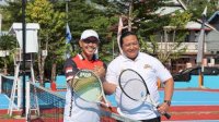Takalar Berlaga di Turnamen Tenis Lapangan Antar Pelti dalam Rangka Hari Bhayangkara