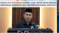 Fraksi PDI Perjuangan Tagih Kinerja Perumdam Waemami Usai Penyertaan Modal Disetujui