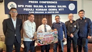 PHRI Bersama IHGMA Sulsel Galang Rp30,35 Juta untuk Korban Gempa NTT