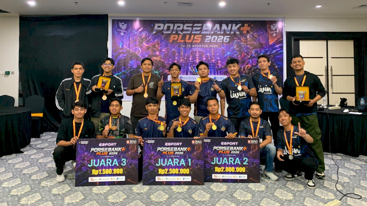 Raih 7 Medali, Bank Sulselbar Juara Umum PORSEBANK+ BMPD Sulsel 2026