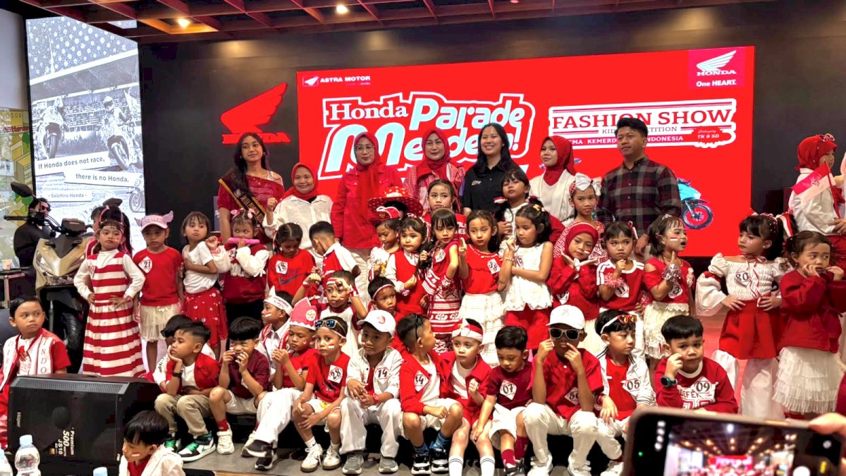 Asmo Sulsel Gelar Honda Parade Merdeka di AMEC, Diikuti 30 Peserta Anak Bersama Orang Tua