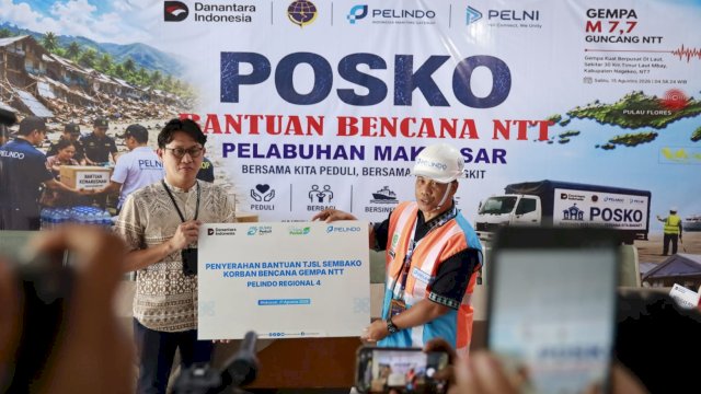 Pelindo dan Pelni kirim bantuan untuk korban gempa NTT. Foto: Istimewa.
