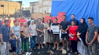 Yayasan Anak Rakyat dan Kemensos Kolaborasi Salurkan Bantuan untuk Korban Kebakaran di Tamalanrea