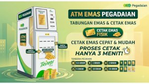 Pegadaian Hadirkan ATM Emas di Makassar, Cetak Emas Fisik dalam 3 Menit