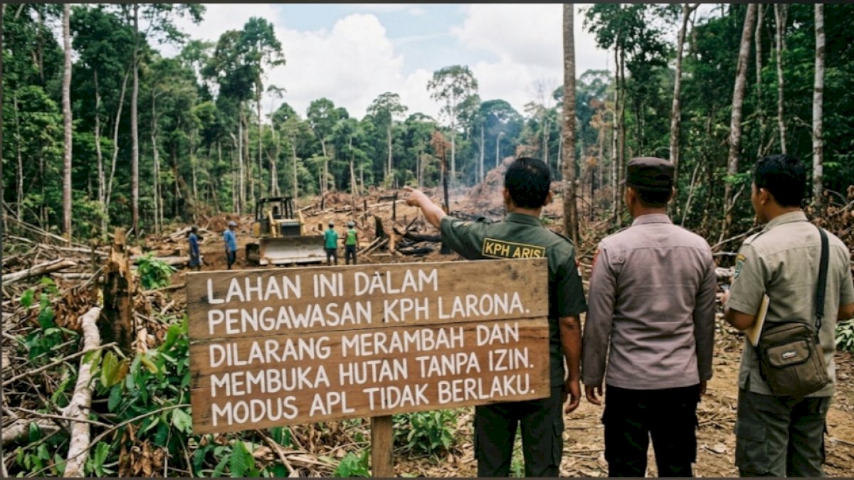 KPH Larona Tempuh Jalur Hukum Hadapi Mafia Perambahan Berkedok APL