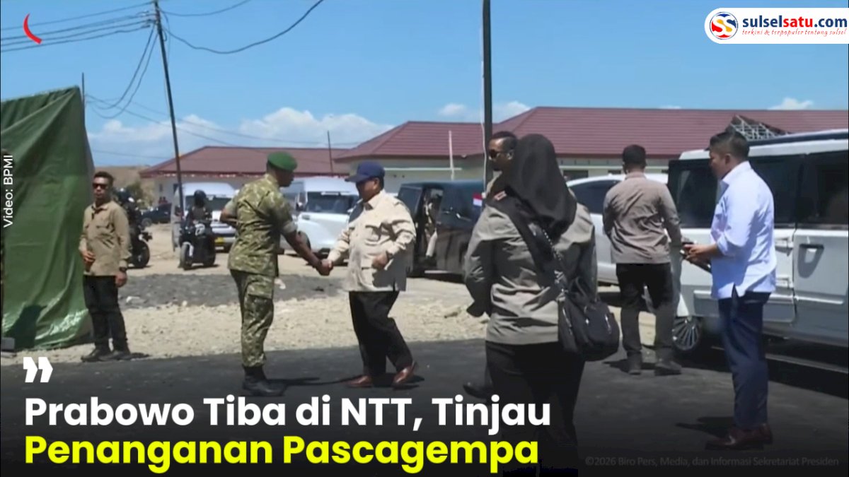 VIDEO: Prabowo Tiba di NTT, Tinjau Penanganan Pascagempa