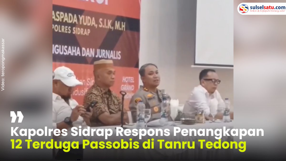 VIDEO: Kapolres Sidrap Respons Penangkapan 12 Terduga Passobis di Tanru Tedong