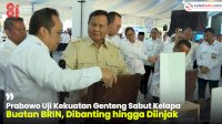 VIDEO: Prabowo Uji Kekuatan Genteng Sabut Kelapa Buatan BRIN, Dibanting hingga Diinjak