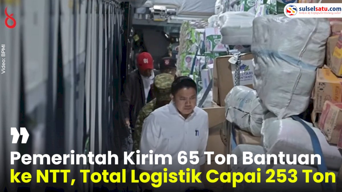 VIDEO: Pemerintah Kirim 65 Ton Bantuan ke NTT, Total Logistik Capai 253 Ton
