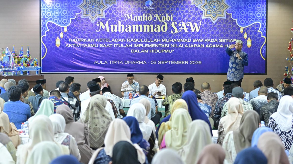 PDAM Makassar Gelar Peringatan Maulid Nabi, Plt Dirut Andi Syahrum Tekankan Keteladanan dan Kedisiplinan Pegawai