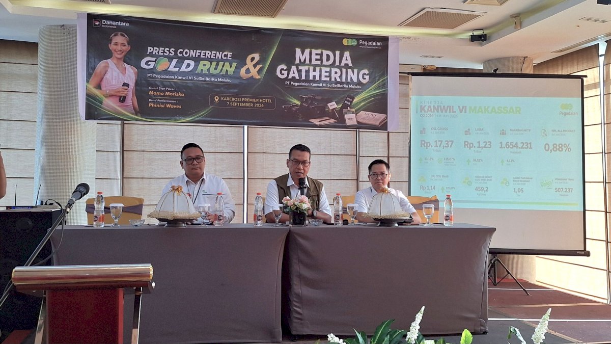 Gold Run Pegadaian Makassar, Hadiah Emas Batangan hingga Uang Pendaftaran Konversi Emas