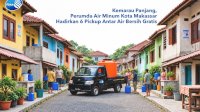 PDAM Makassar Siagakan 6 Pickup, Distribusi Air Bersih Menjangkau Lorong Sempit