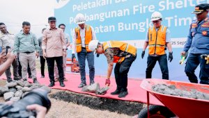 PT Vale Bangun Fire Shelter Pertama di Bungku Timur, Perkuat Kesiapsiagaan Kebakaran