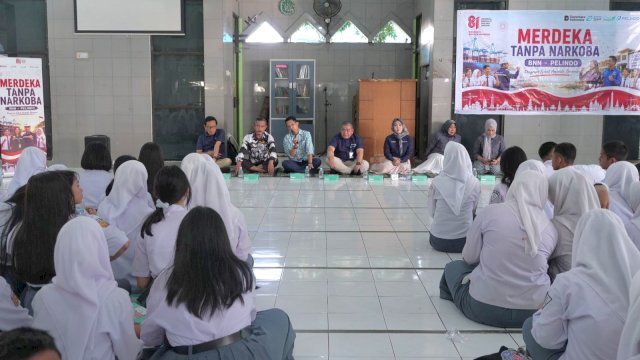 Pelindo Regional 4 edukasi pelajar bahaya narkoba. Foto: Istimewa.